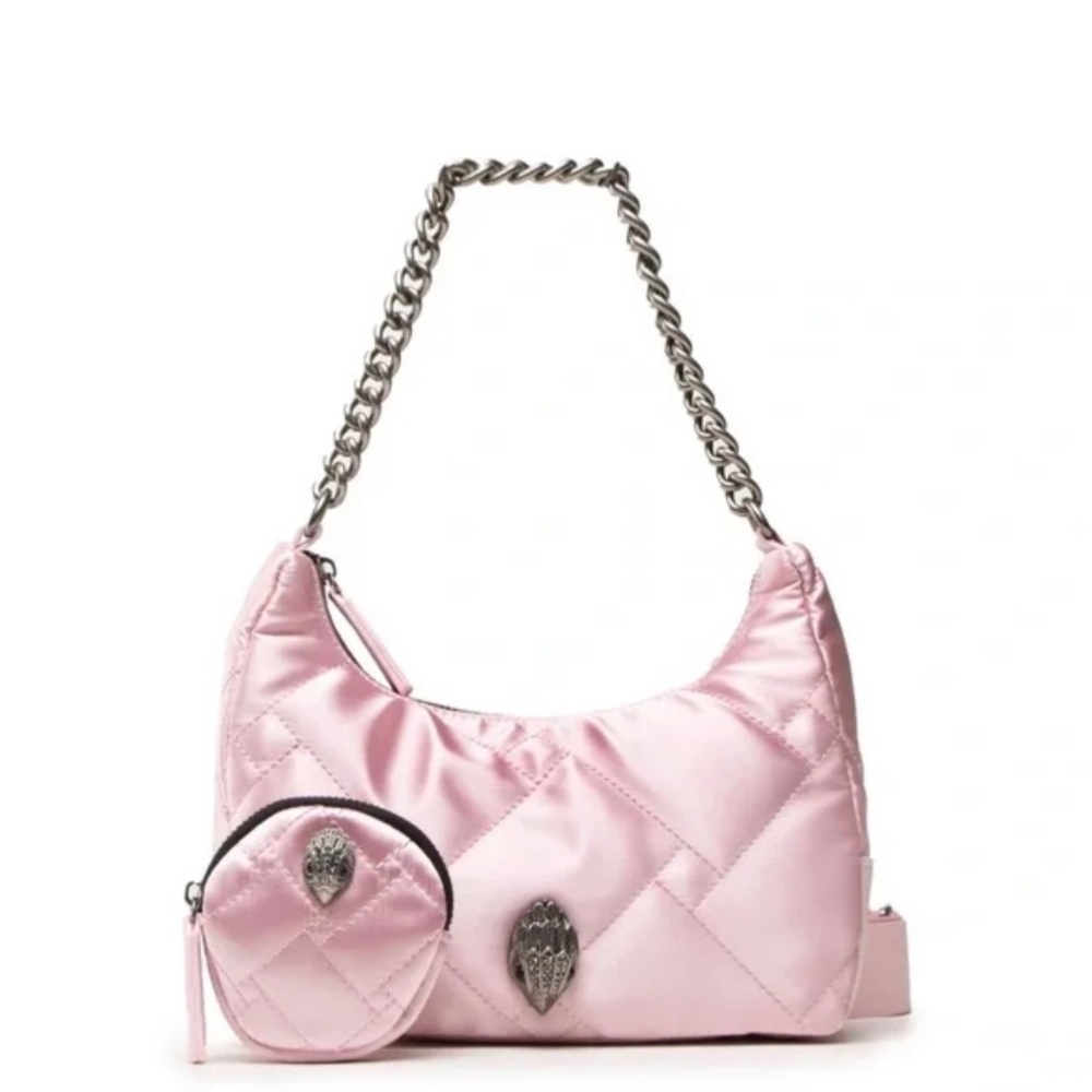 Kurt Geiger recycled nylon quilted pouch crossbody